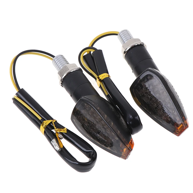 

2PC Super Bright Waterproof LED Steering Light Motorcycle Front Rear Turn Signal Light Steering Lamp