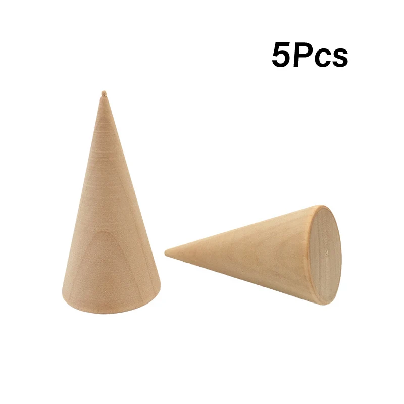 

Деревянный органайзер для колец 5 шт