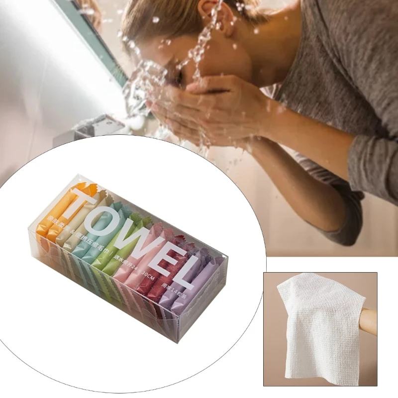 

14pcs Compressed Face Towel Disposable Cloth Wipes Tissue Tablet Hotel Outdoor Dropship