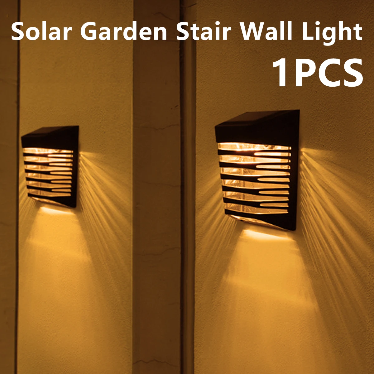 

NewSolar Step Lights Outdoor Solar Fence Lights IP54 Waterproof Solar Deck Lights Auto ON/Off Decor Solar Powered Wall Lights