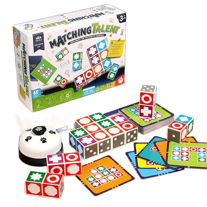 

Baby Montessori Toys 60 Challenges Wooden Intelligence Training Logical Reasoning Geometry Teaching Aids Preschool Toy Gift