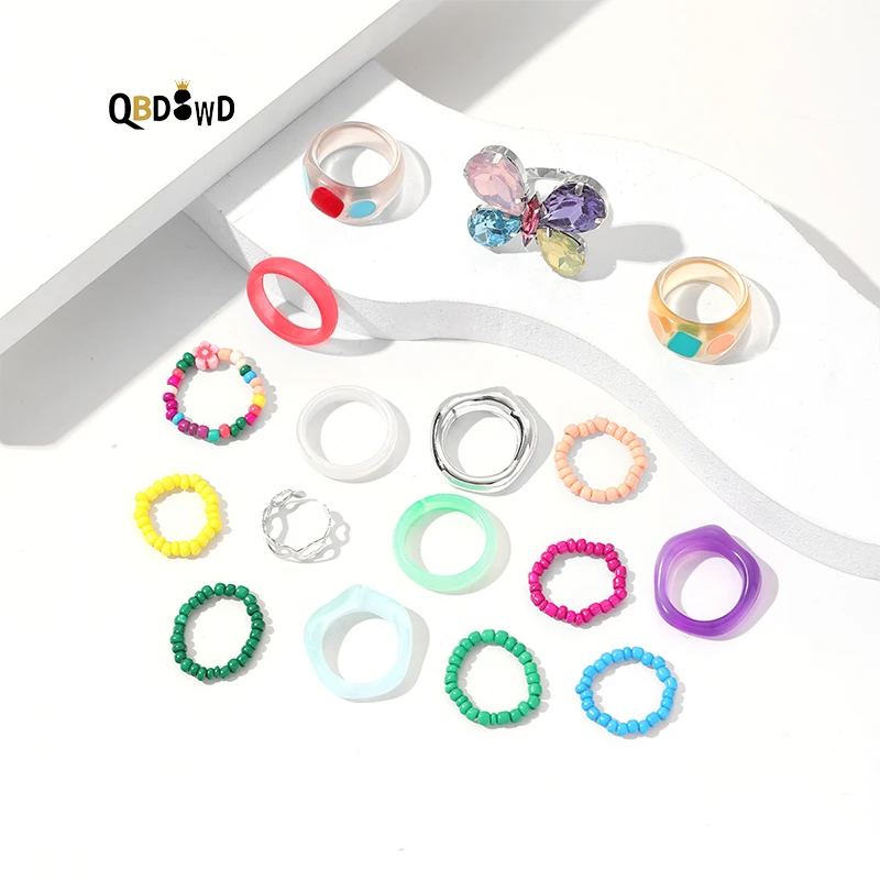 

Новое поступление, женское кольцо с разноцветными бусинами и бабочками из циркония, темпераментные женские кольца, универсальное модное юв...