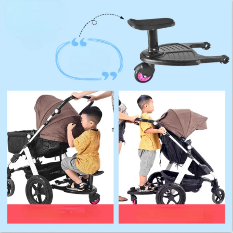 Baby Stroller Accessories Universal Matching Auxiliary Pedal Add Seat Go Shopping Outdoors with Kids Stroller Accessories enlarge