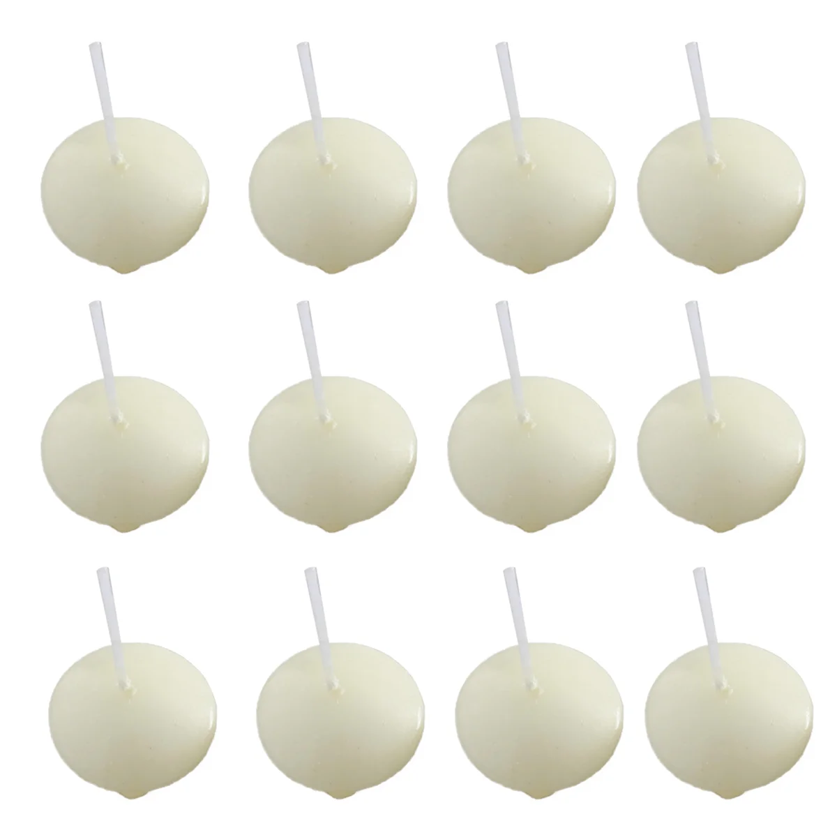 

50Pcs Floating Disc Paraffin Wax Water Decorative Tea Lights for Christmas Party Event