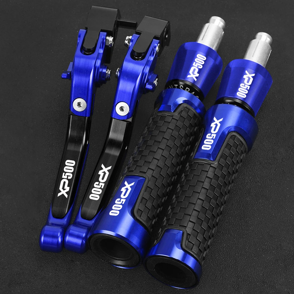 

Motorcycle Accessories CNC Adjustable Brake Clutch Levers Handlebar Grip Ends Cap Plug For YAMAHA XP500 XP 500 xp500 2010 2011
