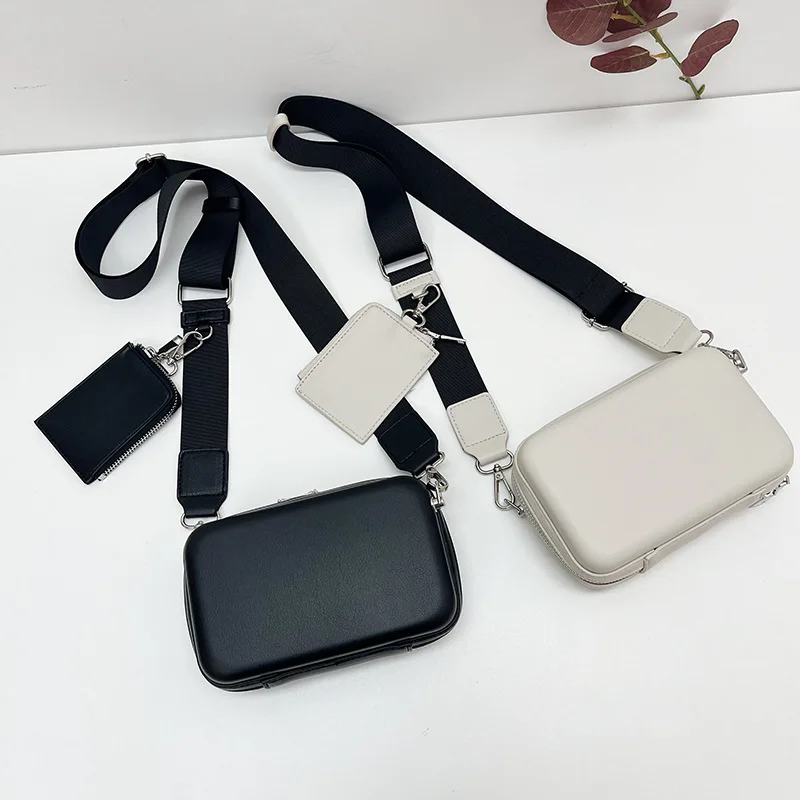 

New Korean Style Men's Box Bag Trendy Brand Crossbody Bag Fashion Personality Trend Small Square Bag Casual Shoulder Bag