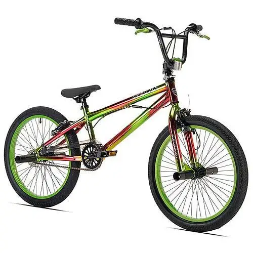 

20-дюймовый кошмарный велосипед BMX для мальчиков, зеленый