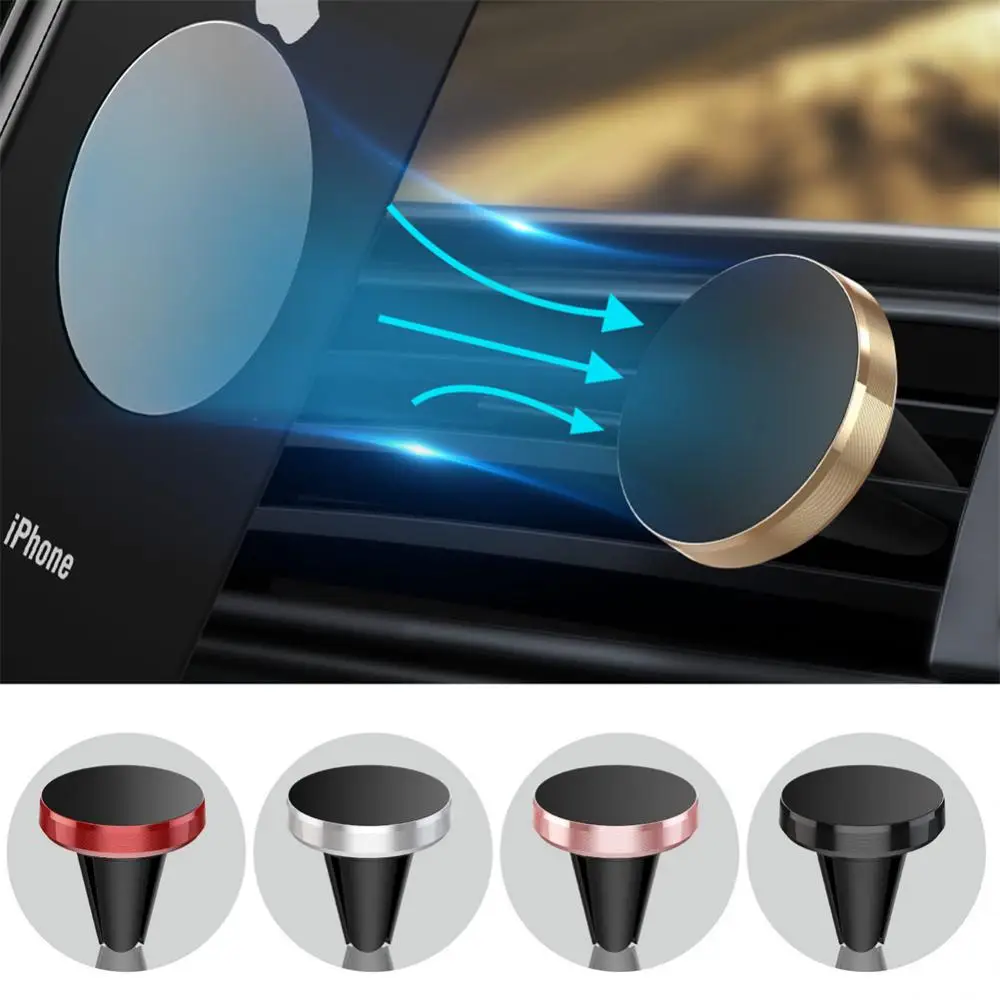 

Round Magnetic Holder Car Phone Stand Magnet Cellphone Bracket Car GPS Vent Magnetic Stand For IPhone Redmi Huawei Samsung