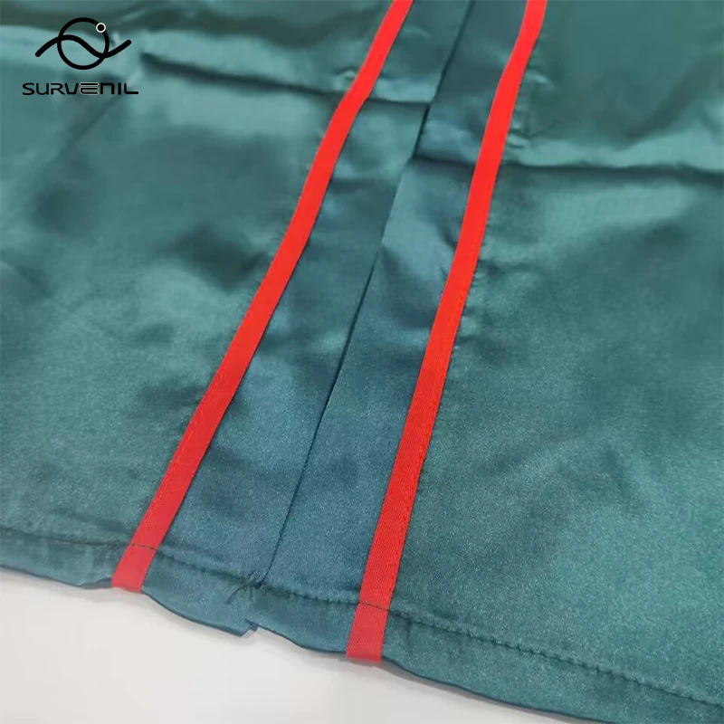 Boxing Robe with Hood Silk Satin Full Length Martial Arts Kickboxing Match Training Gown Cloak Women Men Muay Thai MMA Uniform