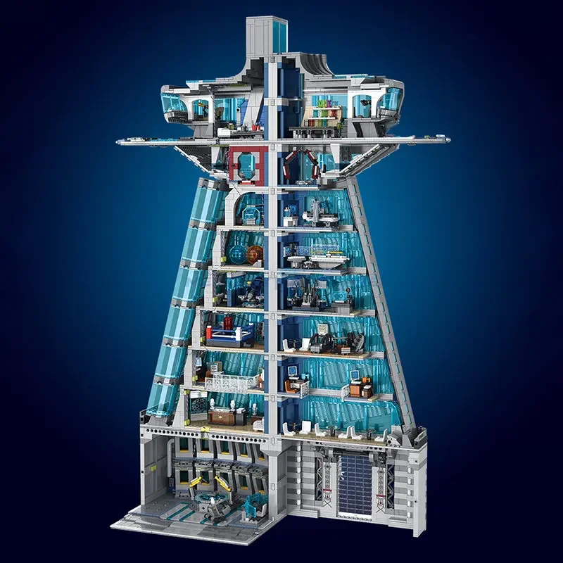 

Headquarters Tower Model Building Blocks Skyscraper Modular Architecture Bricks Creative Ideas Movie Toy Gift Kids Girls Boys