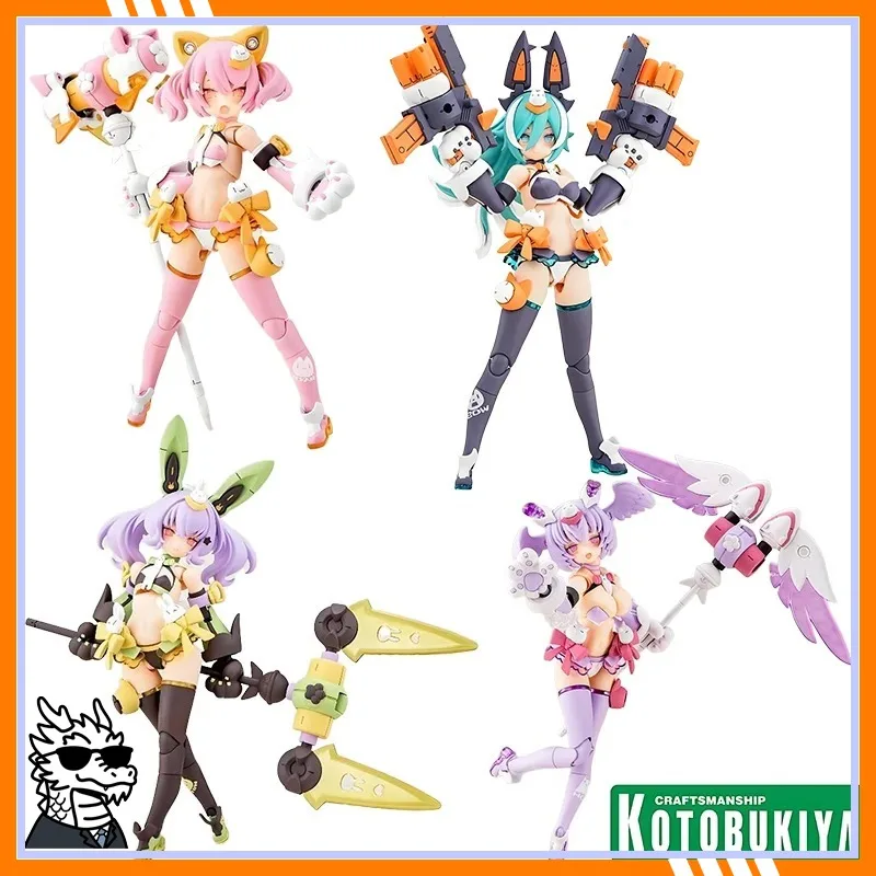 Фото Оригинальные сборные модели-фигурки Kotobukiya серии Megami Device: PUNI, MOFU, MAO, XIAO, LANG, TU, коллекционные украшения №2