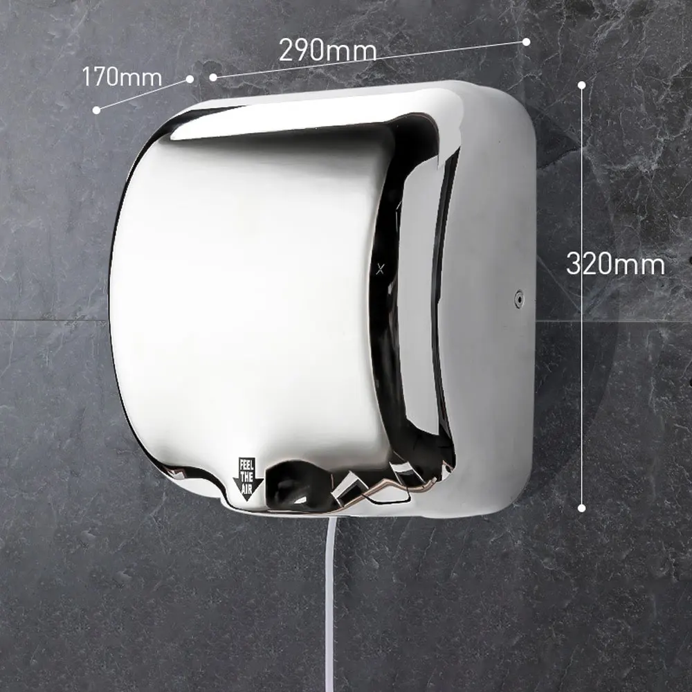 Public Wall-Mounted Hand Dryer Fully Automatic High-Speed Hand Dryer Commercial Intelligent Induction Hand Dryer