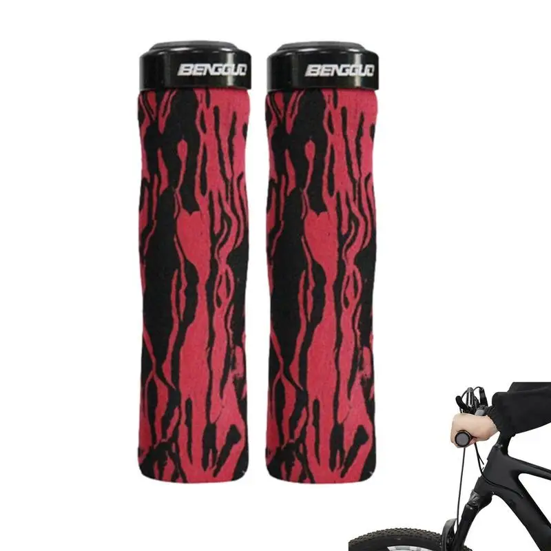 

Bicycle Handlebar Grips Comfortable Shock-Absorbing Handlebar Cover Bicycle Ultralight High Strength Sponge Handle Grips For
