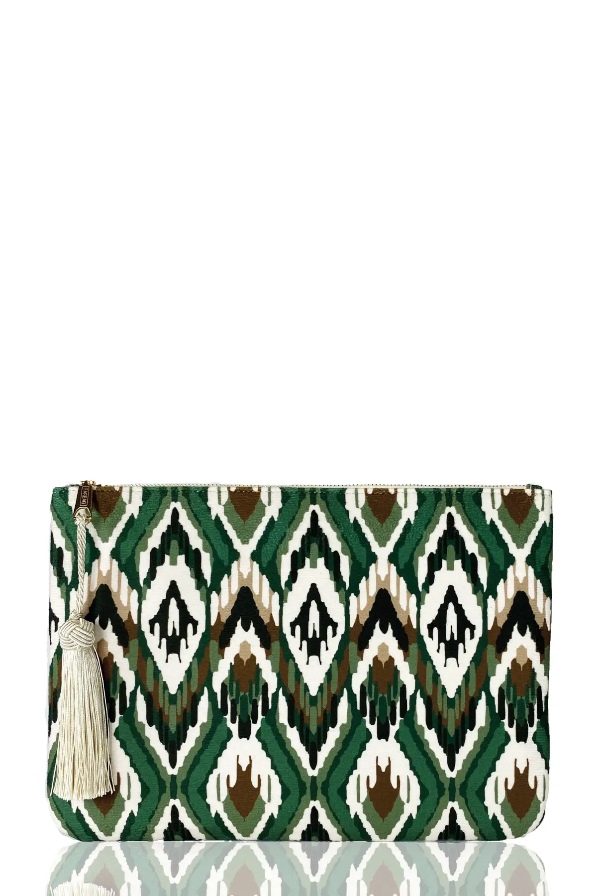 Green Forest Pattern Luxury Tassel Fashion Pu Women Party Evening Blue Bag Clutch Bag Crossbody Mini Bag Female Bolsa Handbag
