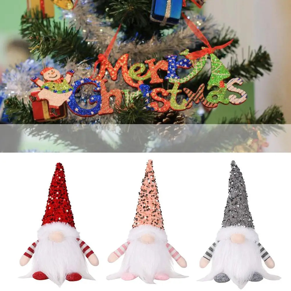 

Christmas Light Up Gnome Elf Handmade Swedish Tomte Gnomes Ornaments New Year Children's Gifts For Home/Xmas/Navidad Decor U9E2