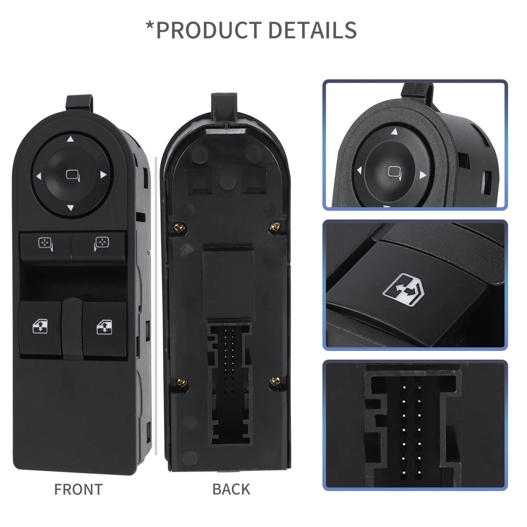 13228879 Электрический оконный переключатель для передней двери H &amp Zafira B