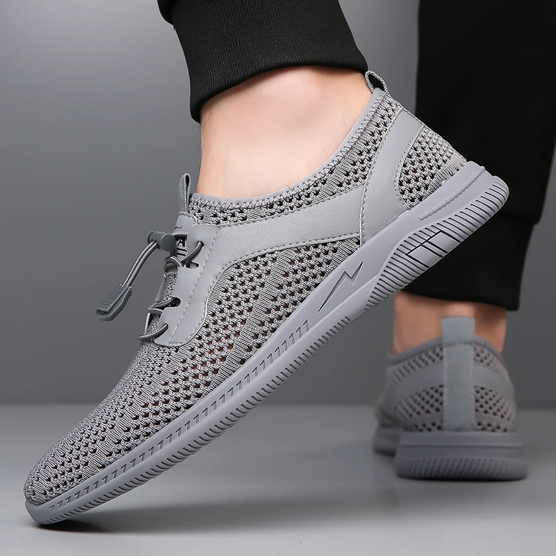 Кроссовки мужские с вырезами повседневная обувь для отдыха на открытом воздухе