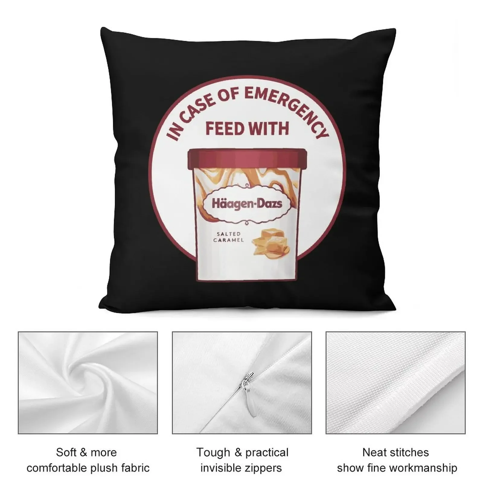 В футляре аварийного питания с подушкой Haagen-Dazs Декоративная подушка для дивана