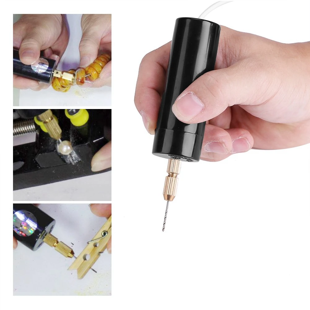 Ручная мини-дрель 1 шт. набор спиральных сверл для металла дерева