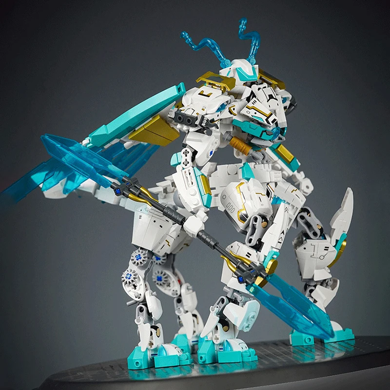 Marlon Dragon M38-b1059 Белый Нефтовый Доспех Строительные Блоки Развивающие Игрушки Для