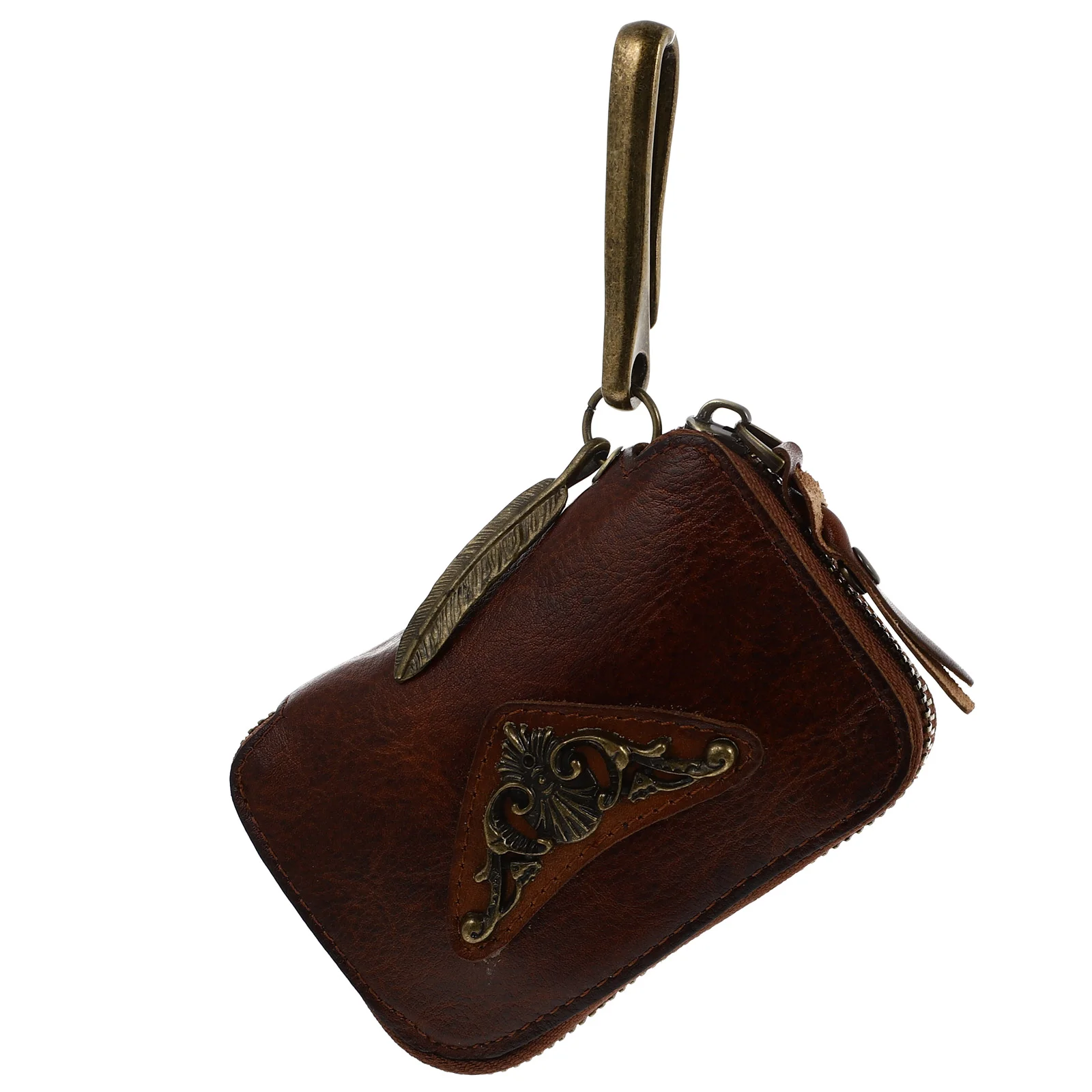 

1pc Waist Hanging Key Car Key Case Zipper Car Key Bag