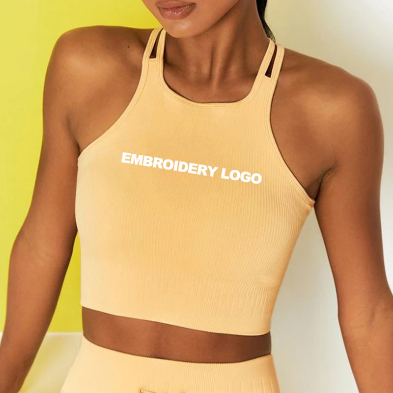 

New Design Private Label Seamless Gym Clothing Workout Athletic Tank Top Women Custom Active Apparel 1 buyer