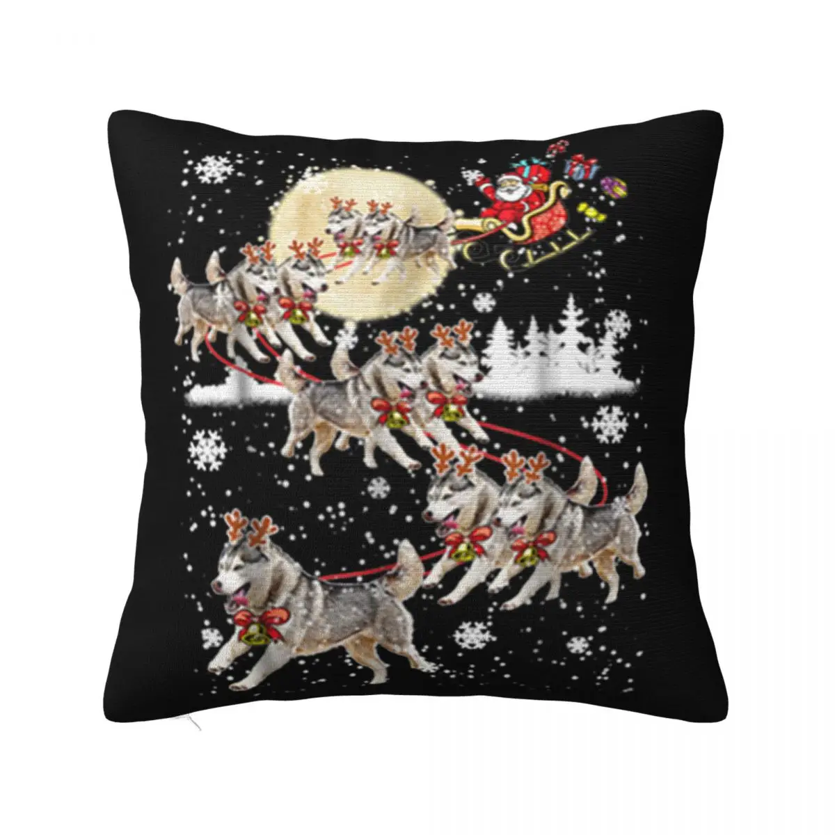 Потрясающий сибирский хаски с оленями Рождество 8211 приятная собака китайский