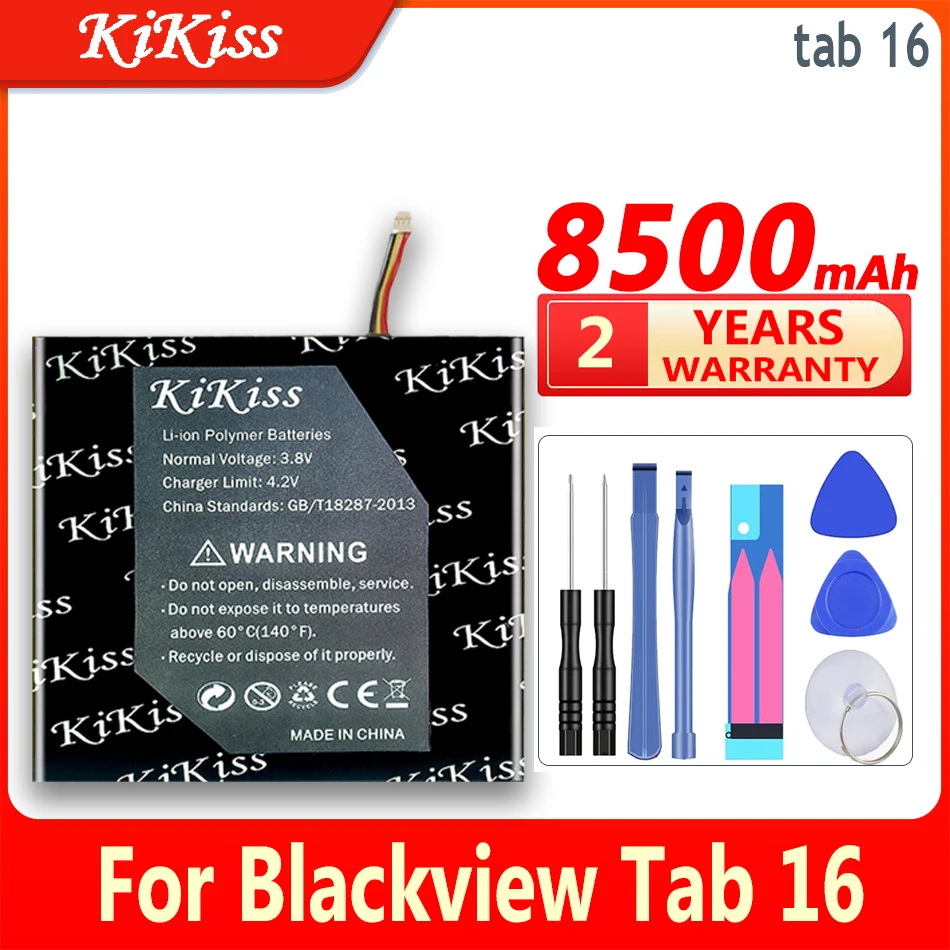 

KiKiss High Capacity Battery tab 16 (Li30132125FH) 8500mAh For Blackview Tab16 Bateria