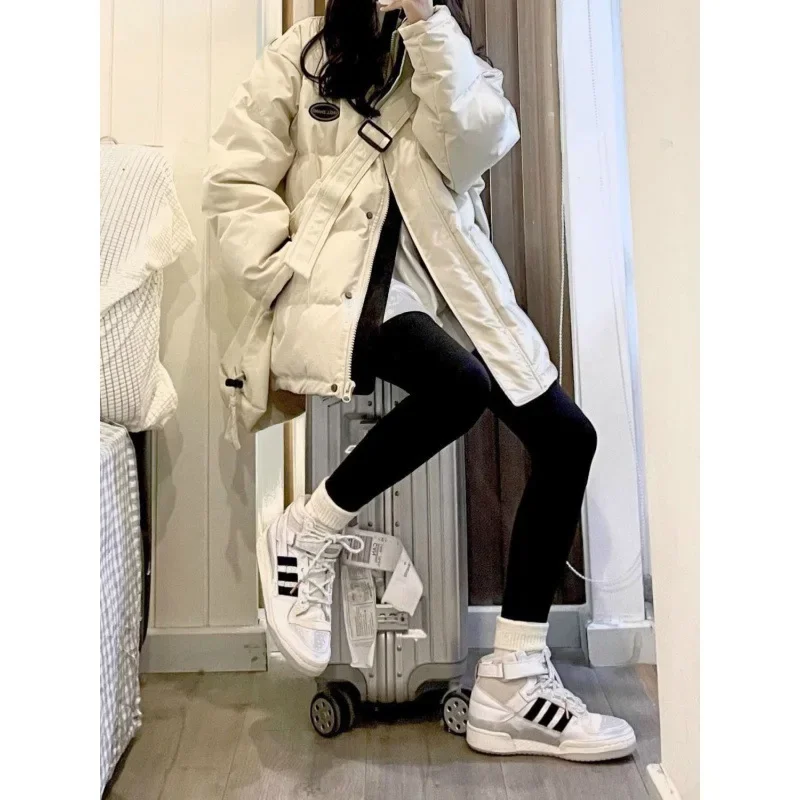 Женская куртка-пуховик с хлопковой подкладкой новинка 2024 стильное миниатюрное