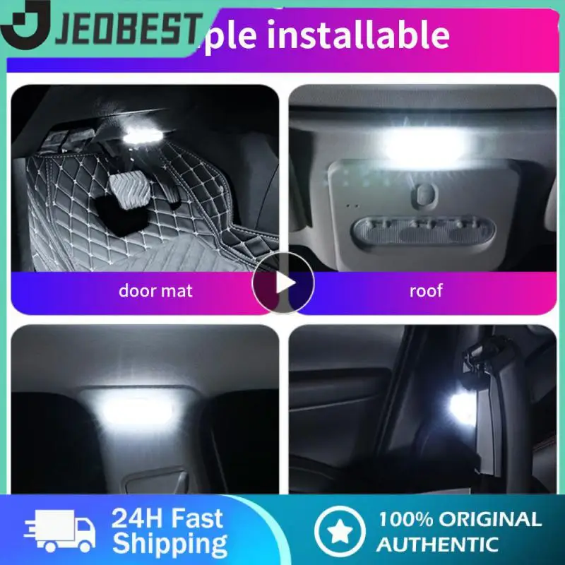 

Chargeable Dome Light Roof Ambient Light Usb Atmosphere Light Car Interior Accessories Mini Finger Touch Sensor Magnet 8led