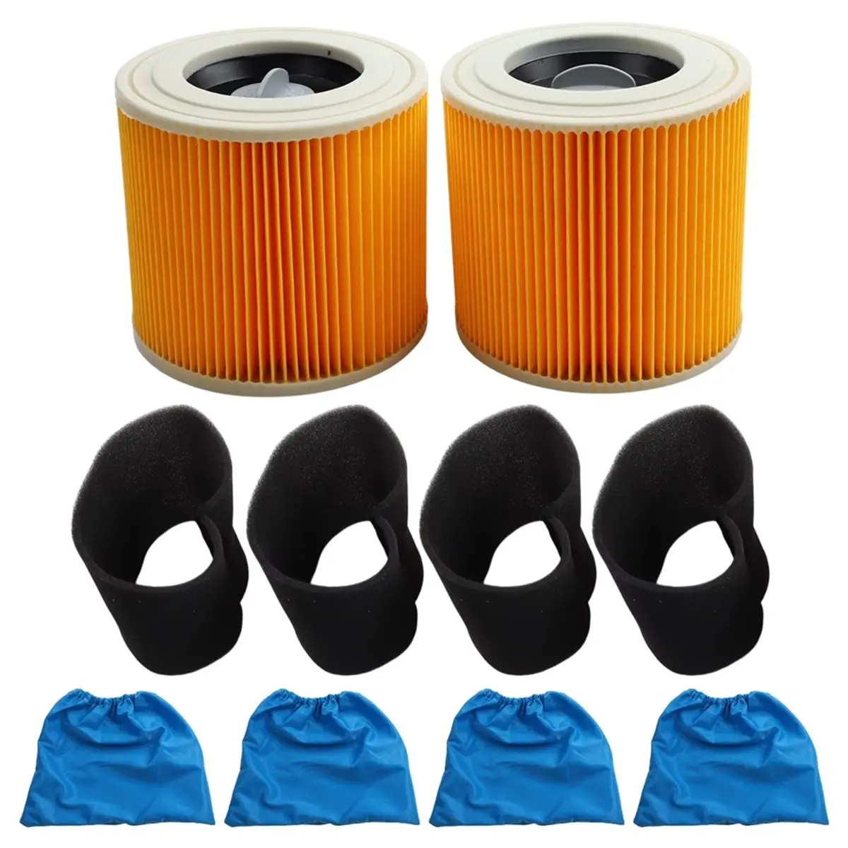 Фото (ABJZ) 1 комплект для KARCHER MV1 MV2 WD1 WD2 WD3: HEPA-фильтр и текстильный фильтр-мешок, аксессуары для пылесоса, запасные части №4