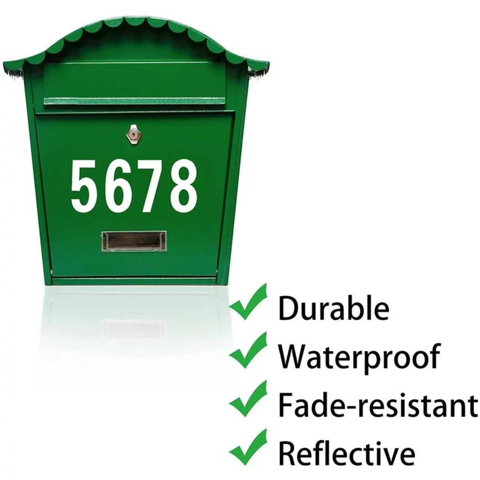 4 шт./упаковка 3-дюймовые светоотражающие наклейки в виде почтовых ящиков