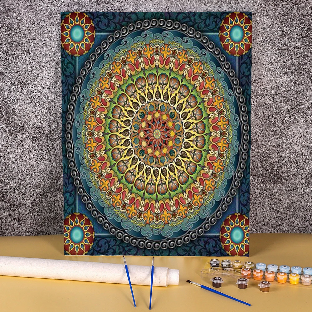 40x50 Бескаркасная картина по номерам для взрослых Аманда Картина Акриловая краска