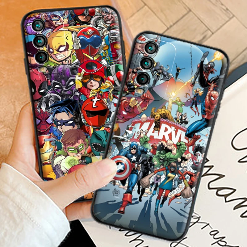 

Marvel Comics Logo Phone Cases For Xiaomi Redmi 9AT 9 9T 9A 9C Redmi Note 9 9 Pro 9S 9 Pro 5G Carcasa Coque Funda Back Cover