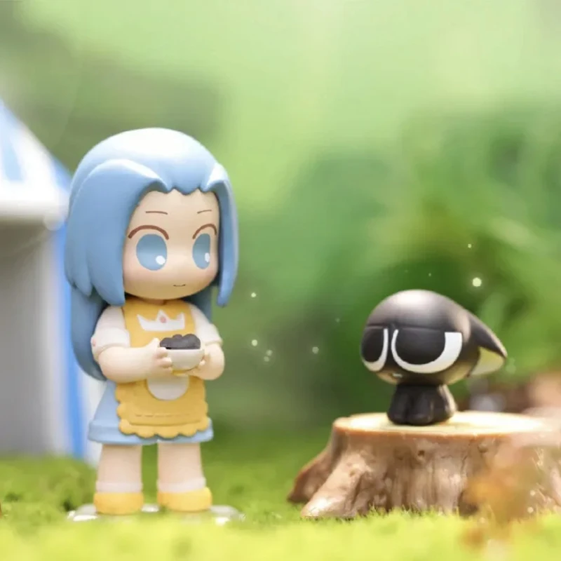 Подлинная слепая коробка Luo Xiaohei серия для кемпинга игрушки подтверждающий стиль