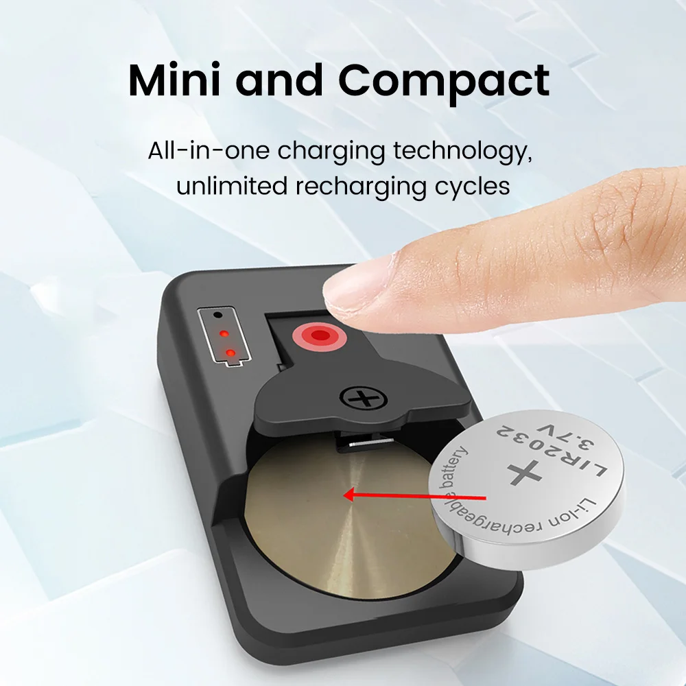 Зарядное устройство Type-C с кнопочной перезаряжаемой литиевой батареей