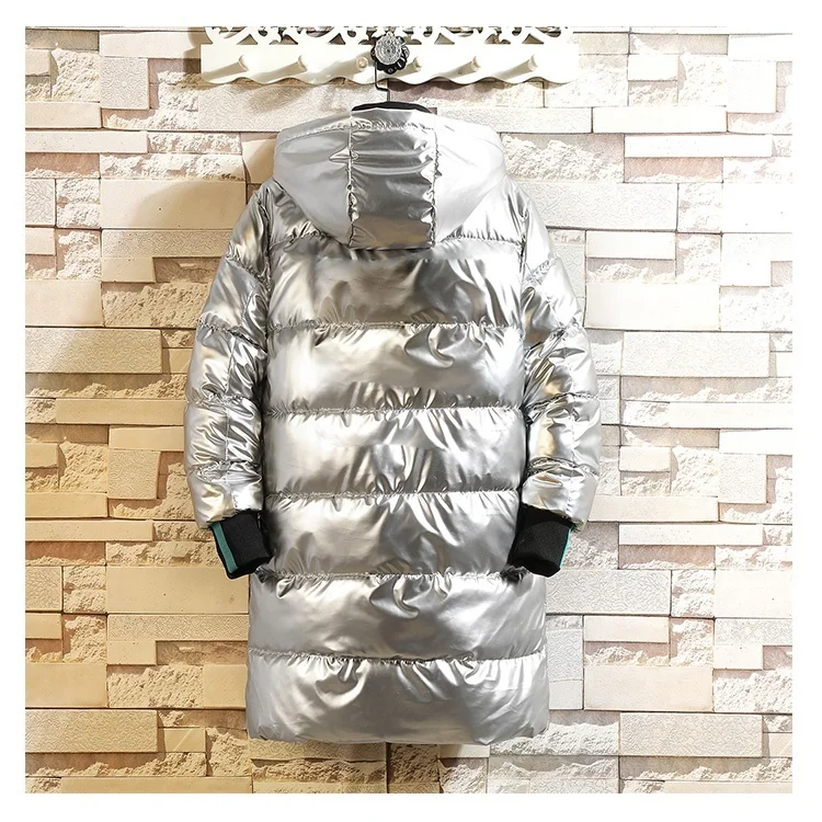 Zongke Bright Hooded Winter Parka Jacket Men 2022 Black Hooded Long Winter Coat Men Winter Parka 5XL New Arrivals пальто