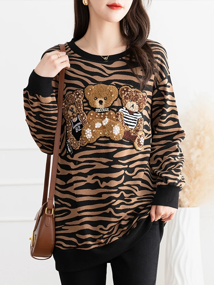 

Женская футболка с круглым вырезом, свободного покроя