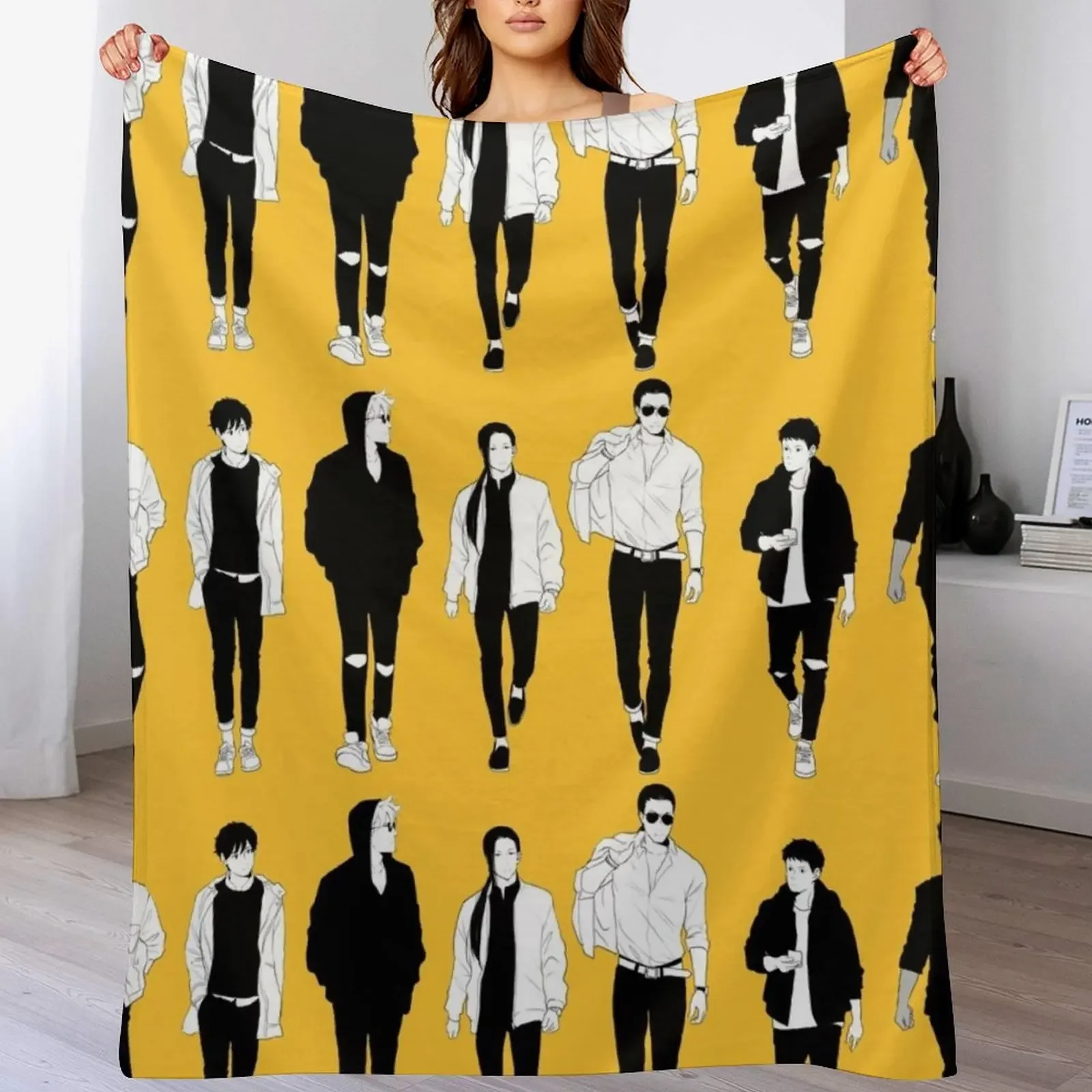 Одеяло с банановой рыбой для мальчиков мягкие зимние кровати клетчатый плед на