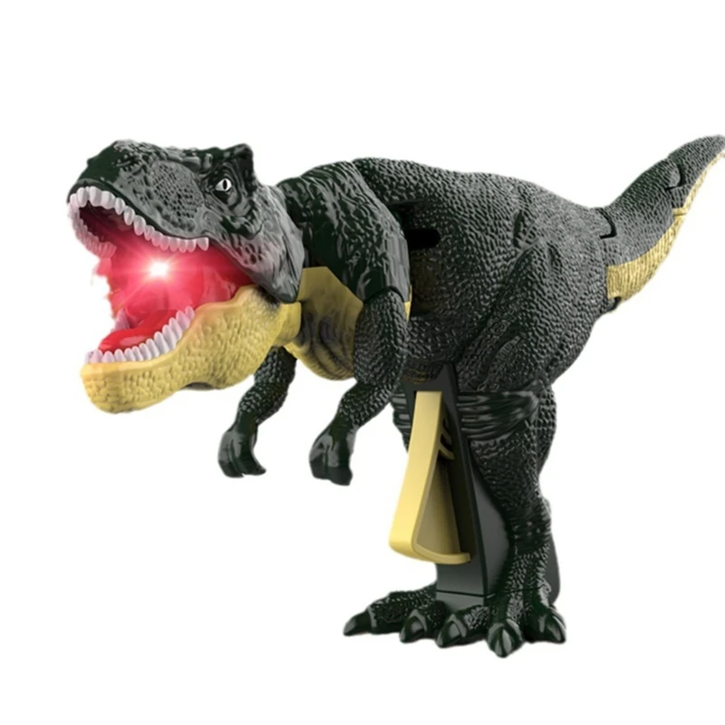 

Забавная рычащая игрушка-динозавр Интерактивная портативная игрушка-робот со звуком и светом Реалистичный динозавр, который