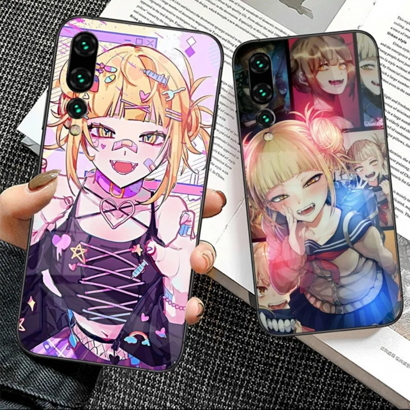 

Himiko Toga чехол для телефона Huawei P50 P40 P30 P20 Pro Mate 40 30 20 Pro Nova 9 8 7 PC стеклянный чехол для телефона Funda