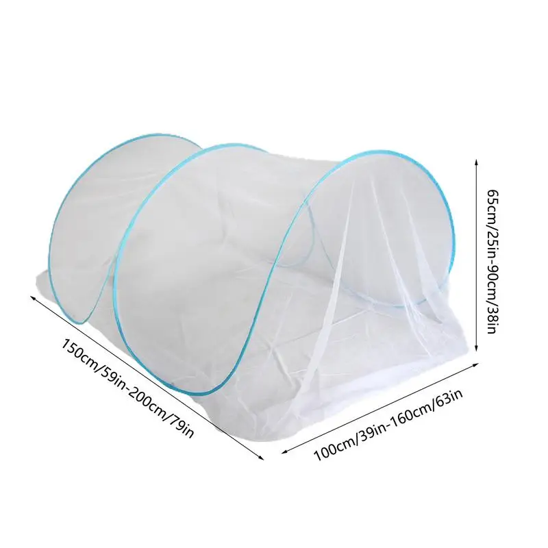 Летняя сетка для кровати складная детская палатка сна без дна портативная