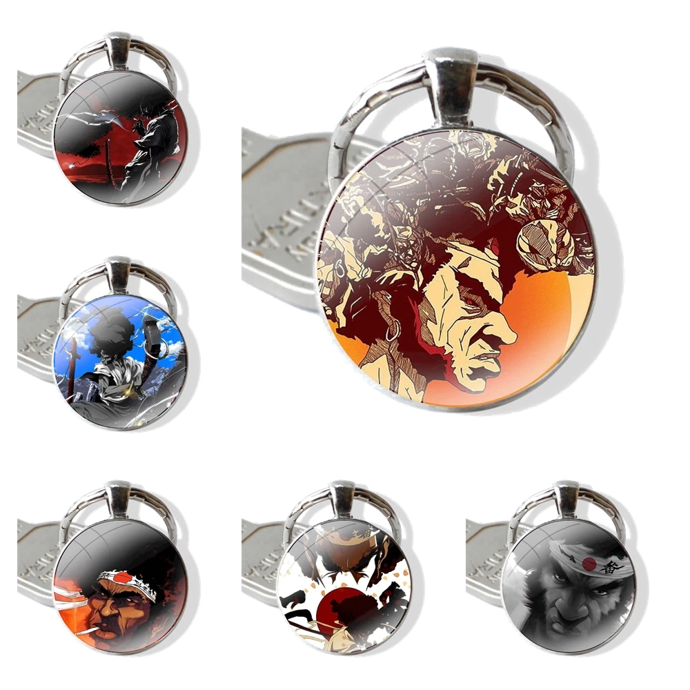 Брелок с подвеской в виде самурая афро