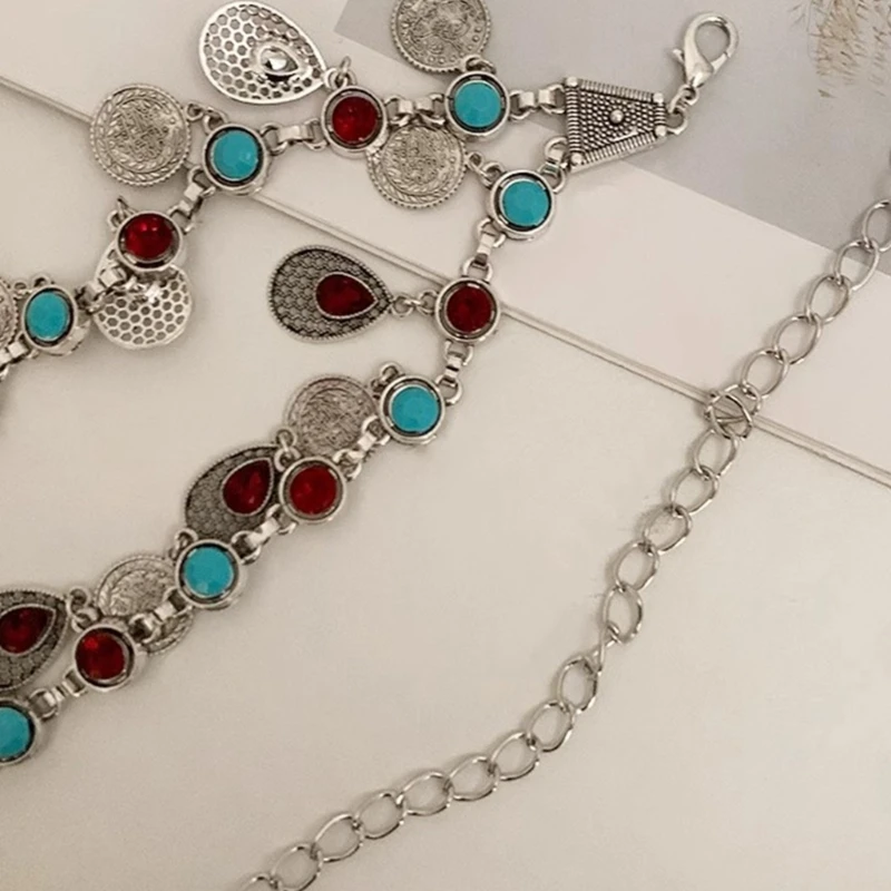 Пояс-цепочка для женщин цепочка на талию сложная подвеска платья поясная