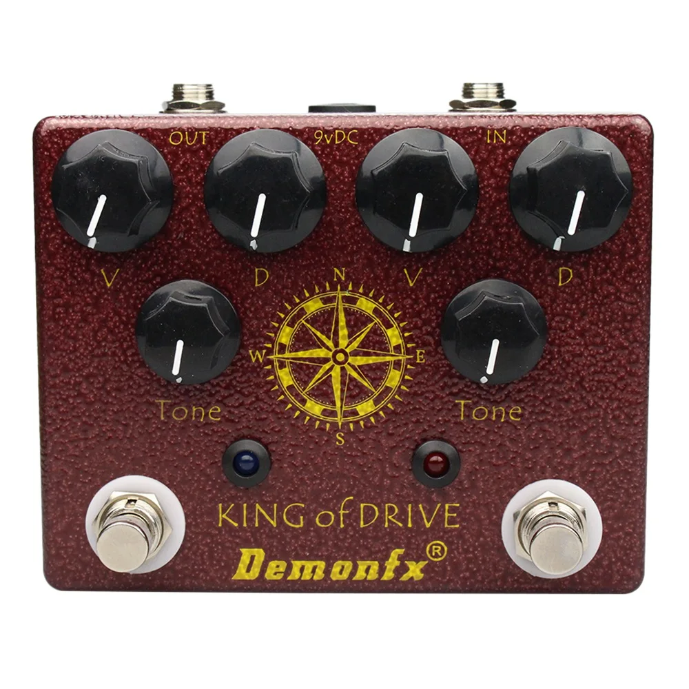 Demonfx King of Tone Overdrive Stomp Analog Based on Man Effect Drive Guitar Pedal Accessories