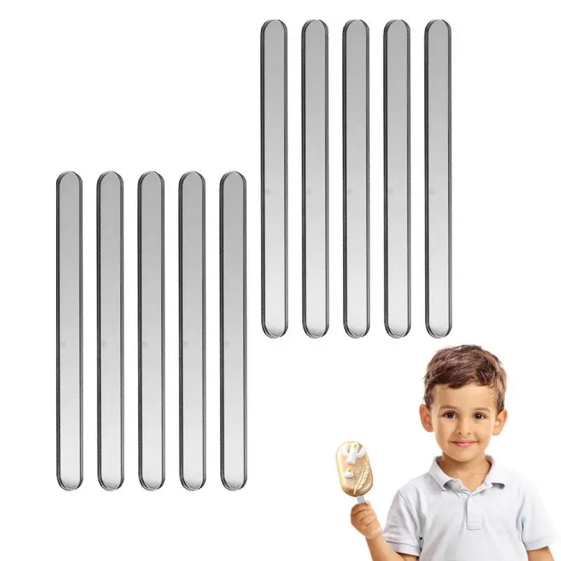 

10pcs/set High Quality Acrylic Ice Cream Sticks Stirring Rod Food Grade Transparent Pudding Making Kit Popsicles Kitchen Gadgets