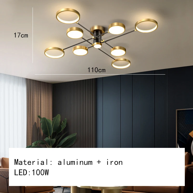 

Минималистичные светодиодные потолочные светильники, лампа золотого и черного цвета из металла для фойе, спальни, столовой, Подвесная лампа, 3 цвета