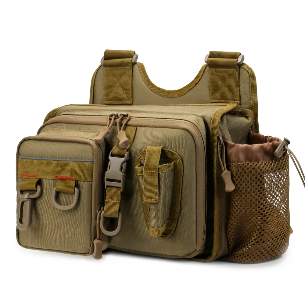 

Multifunctional Fishing Tackle Bags Single Shoulder Crossbody Bag Waist Pack Fish Lures Gear Storage Fishing Bag