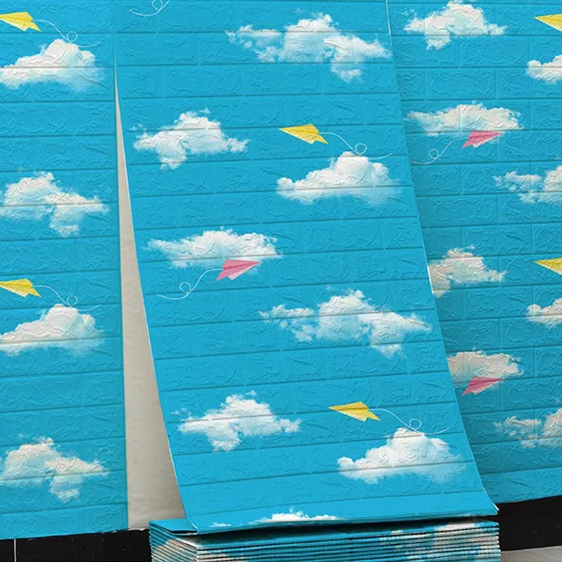 

3D наклейки на стену из пены с имитацией кирпича, непрерывная самоклеящаяся искусственная наклейка для гостиной, ванной комнаты, домашний де...
