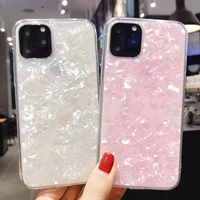 fashion girl shell pattern case for iphone 11 12 13 mini pro max xs x xr max 7 8 plus se2020 2022 epoxy soft translucent cover